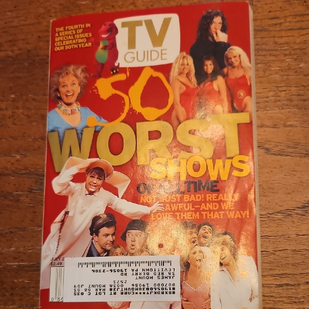 TV Guide 50 Worst Shows Issue